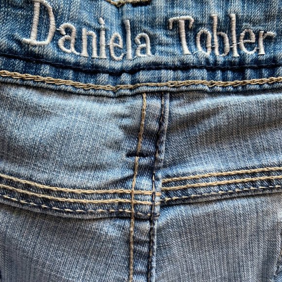 DANIELA TOBLER CROPPED BLUE JEANS SIZE 35 - Picture 9 of 9